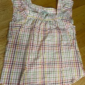 Loft ruffle sleeve tank size small